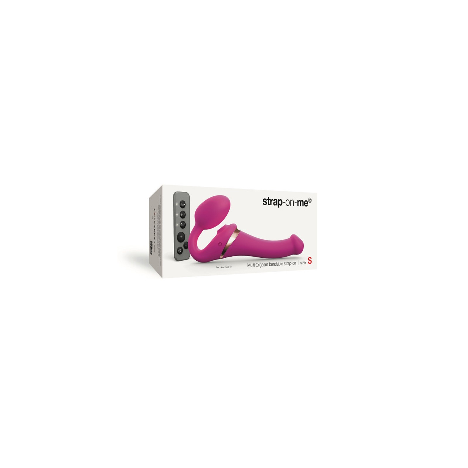 Strap-On-Me Strap-On Recargable Control Remoto Multi Orgasm Fucsia S