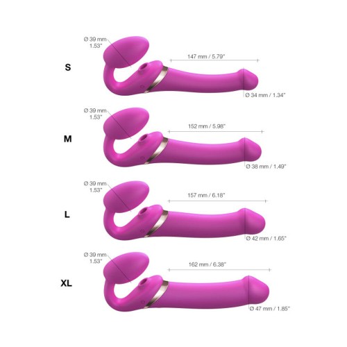 Strap-On-Me Rechargeable Remote-Controlled Multi Orgasm Fuchsia S