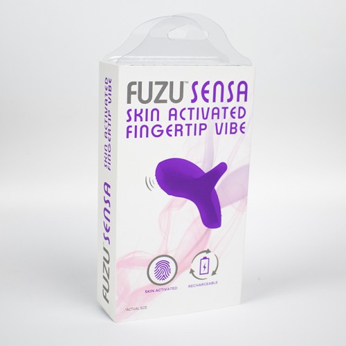 Vibrador de Dedo Fuzu Sensa Activo por Piel Púrpura