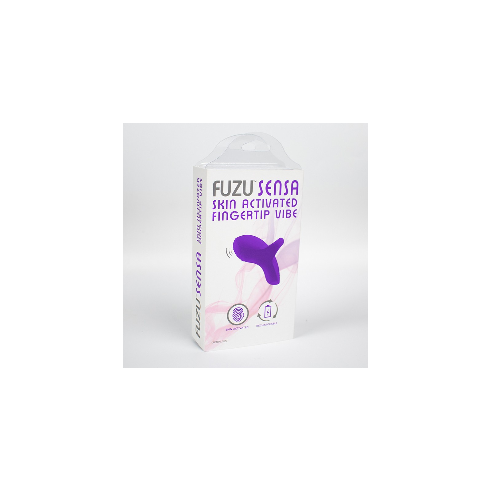 Vibrador de Dedo Fuzu Sensa Activo por Piel Púrpura