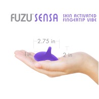 Vibrador de Dedo Fuzu Sensa Activo por Piel Púrpura