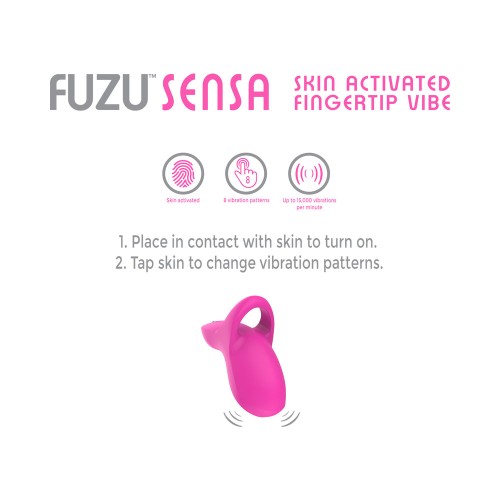 Vibrador de Punta Activado por la Piel Fuzu Sensa Rosa