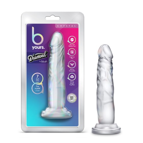 B Yours Diamond Crystal 7 Inch Clear Dildo