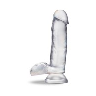 B Yours Diamond Gleam Dildo de 7 pulgadas con Testículos Transparente