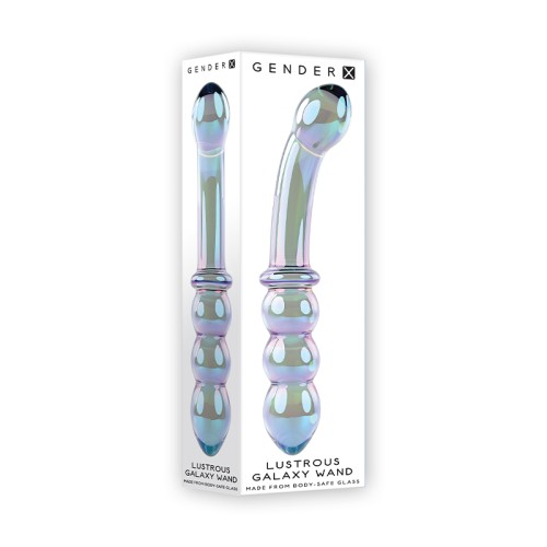 Gender X Lustrous Galaxy Wand - Dual-Ended Glass Dildo