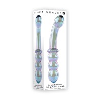 Gender X Lustrous Galaxy Wand - Dual-Ended Glass Dildo