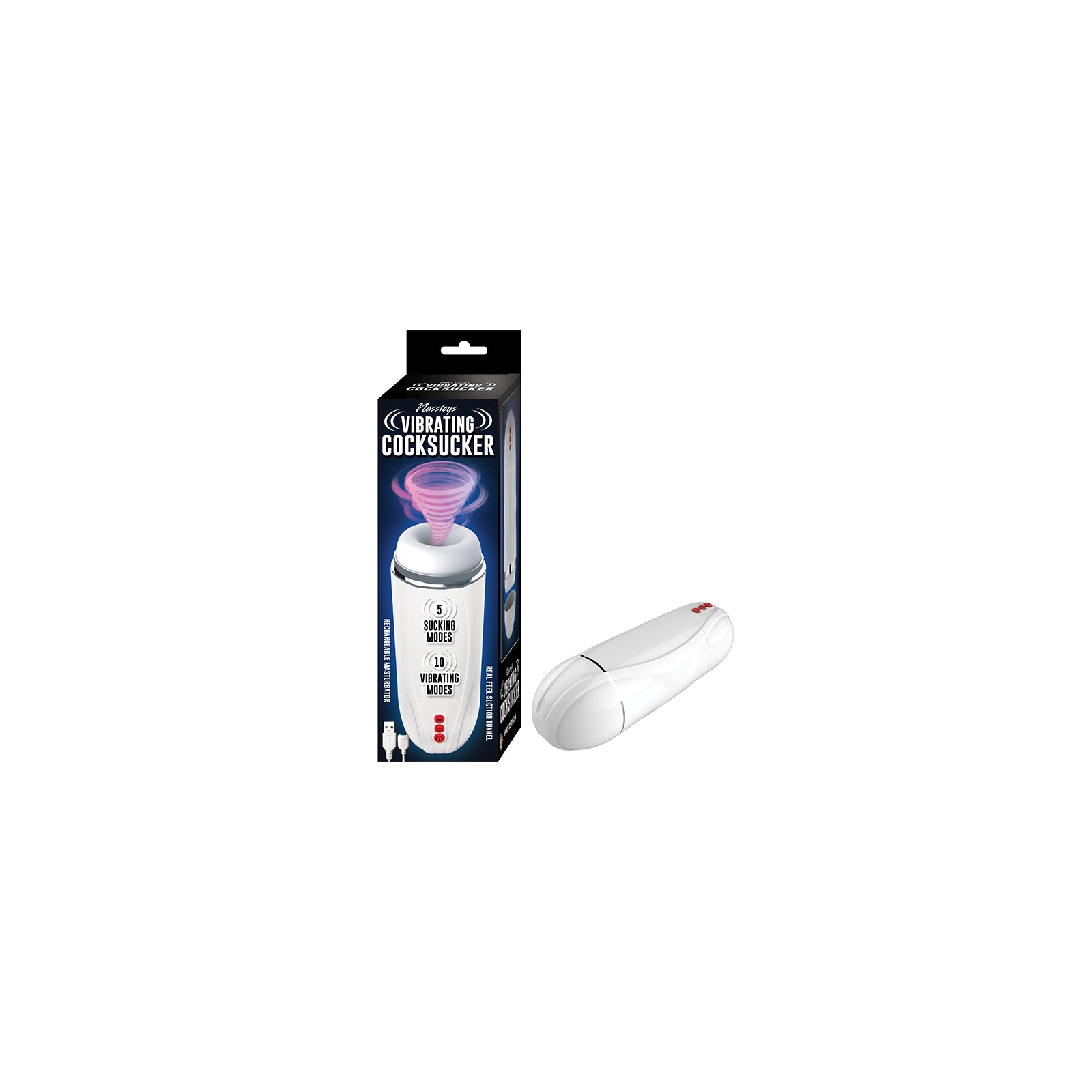 Nasstoys Vibrating Cocksucker White