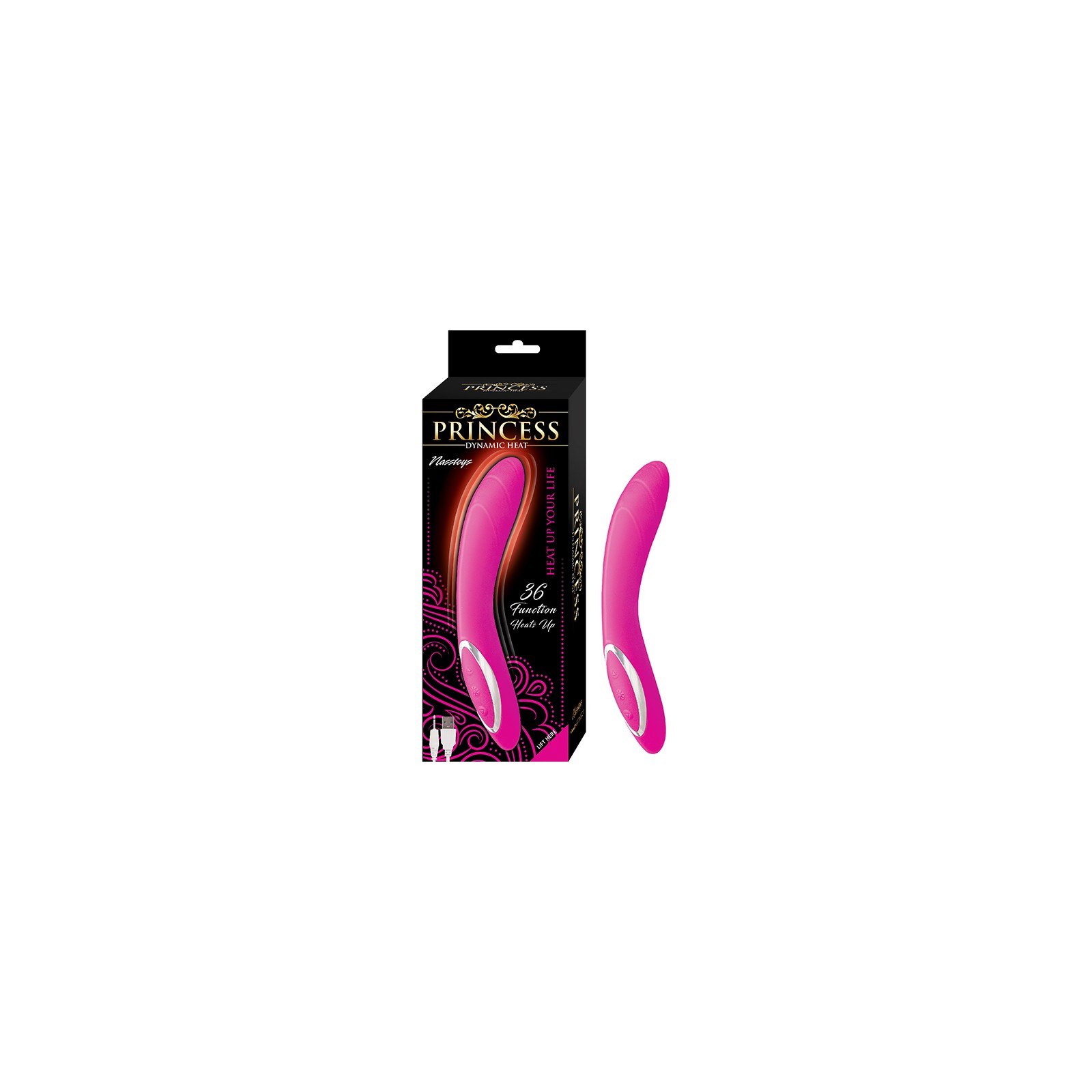 Princess Dynamic Heat G-Spot Vibrator Silicone Pink