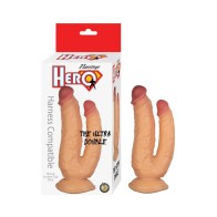 Hero Ultra Double Dildo - Versatile White