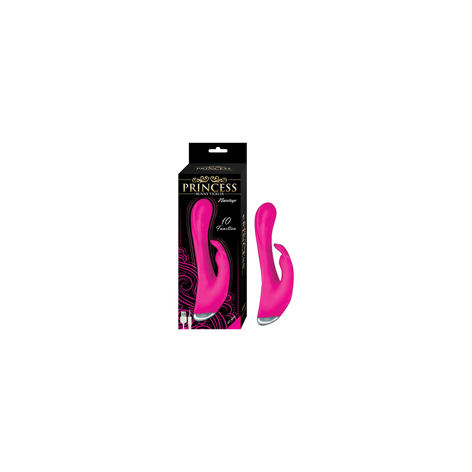 Princess Bunny Tickler Dual Stimulator Pink