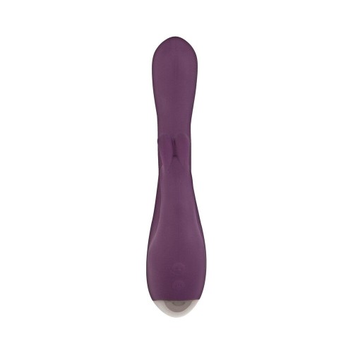 Estimulador Dual Princess Bunny Tickler de Silicona Púrpura