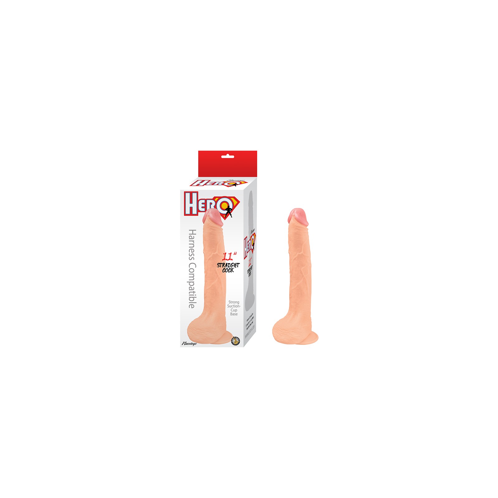 Hero Straight Cock Dildo 11 in.