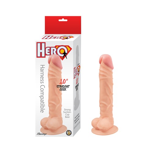 Pene Recto Hero 10 in. Blanco