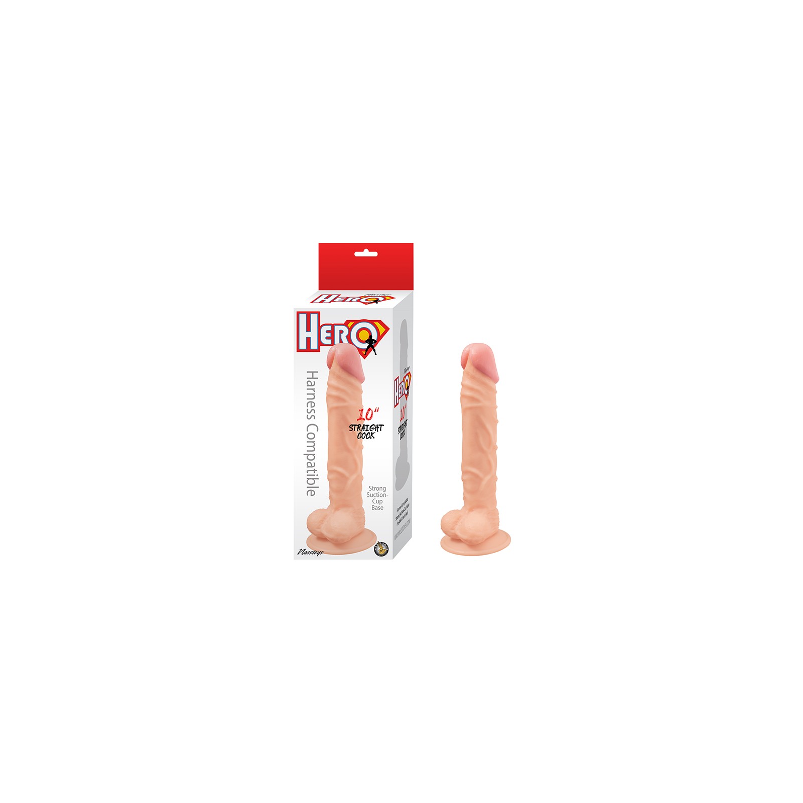 Pene Recto Hero 10 in. Blanco