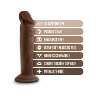 Dildo Realista de 6 pulgadas Dr. Skin Plus con Base de Succión