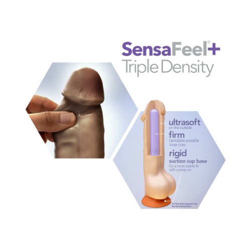 Dildo Realista Posable Dr. Skin Plus de 7 in. Triple Densidad