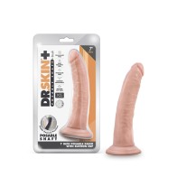 Dr. Skin Plus Dildo Realista de 7 pulgadas con Base de Succión