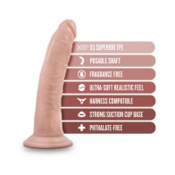 Dr. Skin Plus Dildo Realista de 7 pulgadas con Base de Succión