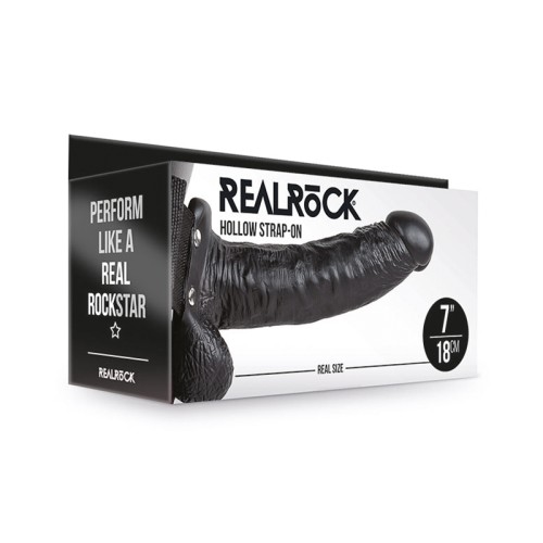 RealRock Hollow Strap-On with Balls