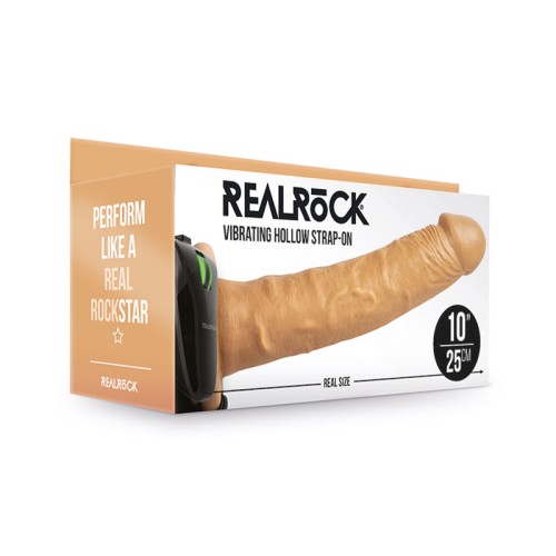 RealRock Realistic Vibrating Hollow Strap-On