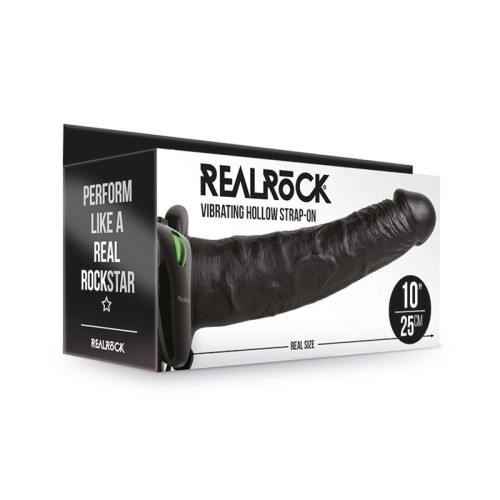 Strap-On Hueco Vibrador de 10 in. RealRock