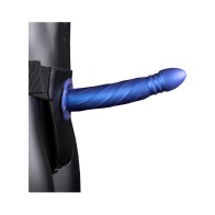 Ouch Strap-On Hueco Retorcido de 8 Azul Metálico