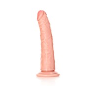 Dildo RealRock Realista Delgado con Ventosa Beige - Placer Supremo