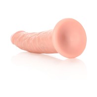 Dildo RealRock Realista Delgado con Ventosa Beige - Placer Supremo