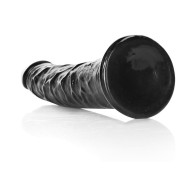 RealRock Slim 6 in. Realistic Dildo - Black