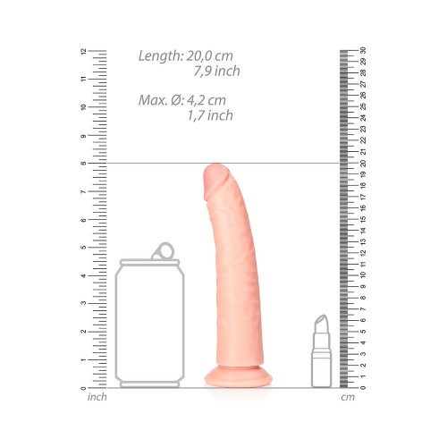 RealRock Dildo Realista Slim de 7 Pulgadas Con Ventosa