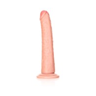 Dildo Slim de 8 Pulgadas RealRock con Ventosa para Estimulación del Punto G