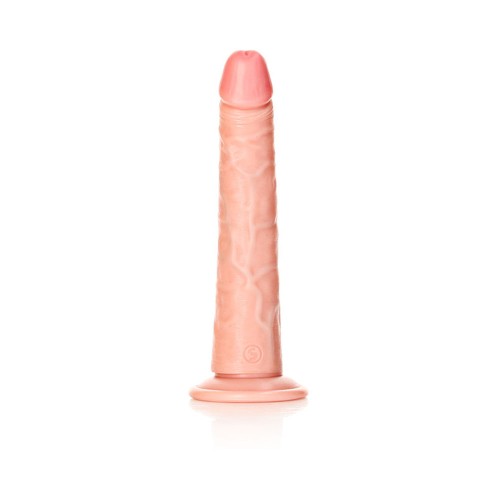 Dildo Slim de 8 Pulgadas RealRock con Ventosa para Estimulación del Punto G