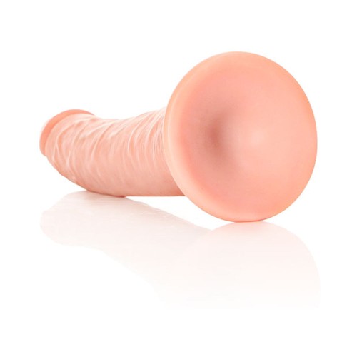 Dildo Slim de 8 Pulgadas RealRock con Ventosa para Estimulación del Punto G