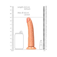 Dildo Realista Slim 8 in. con Ventosa Color Bronce