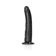 Dildo Slim con Ventosa RealRock Negro