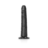 RealRock Slim Dildo with Suction Cup Black