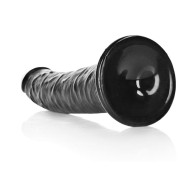 RealRock Slim Dildo with Suction Cup Black