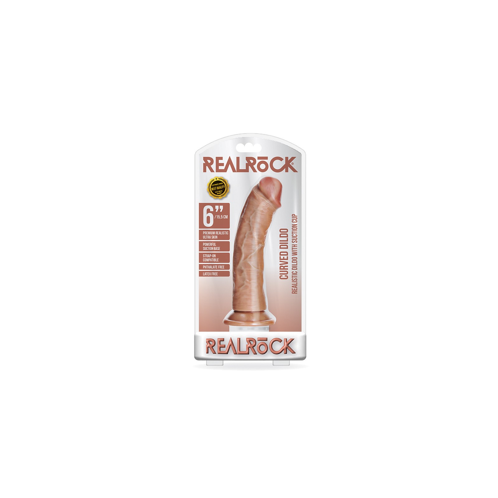 RealRock Realistic Curved Dildo 6 inch