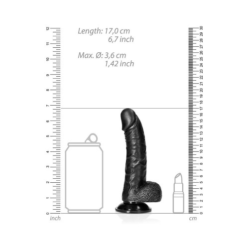 RealRock Realistic Curved Dildo with Balls