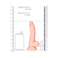 RealRock Realistic 7 in. Curved Dildo with Suction Cup