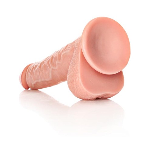 Dildo Recto RealRock de 12 pulgadas con Bolas y Ventosa