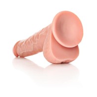 RealRock 12 in. Straight Dildo With Balls and Suction Cup