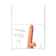 RealRock Realistic 12 in. Straight Dildo with Suction Cup