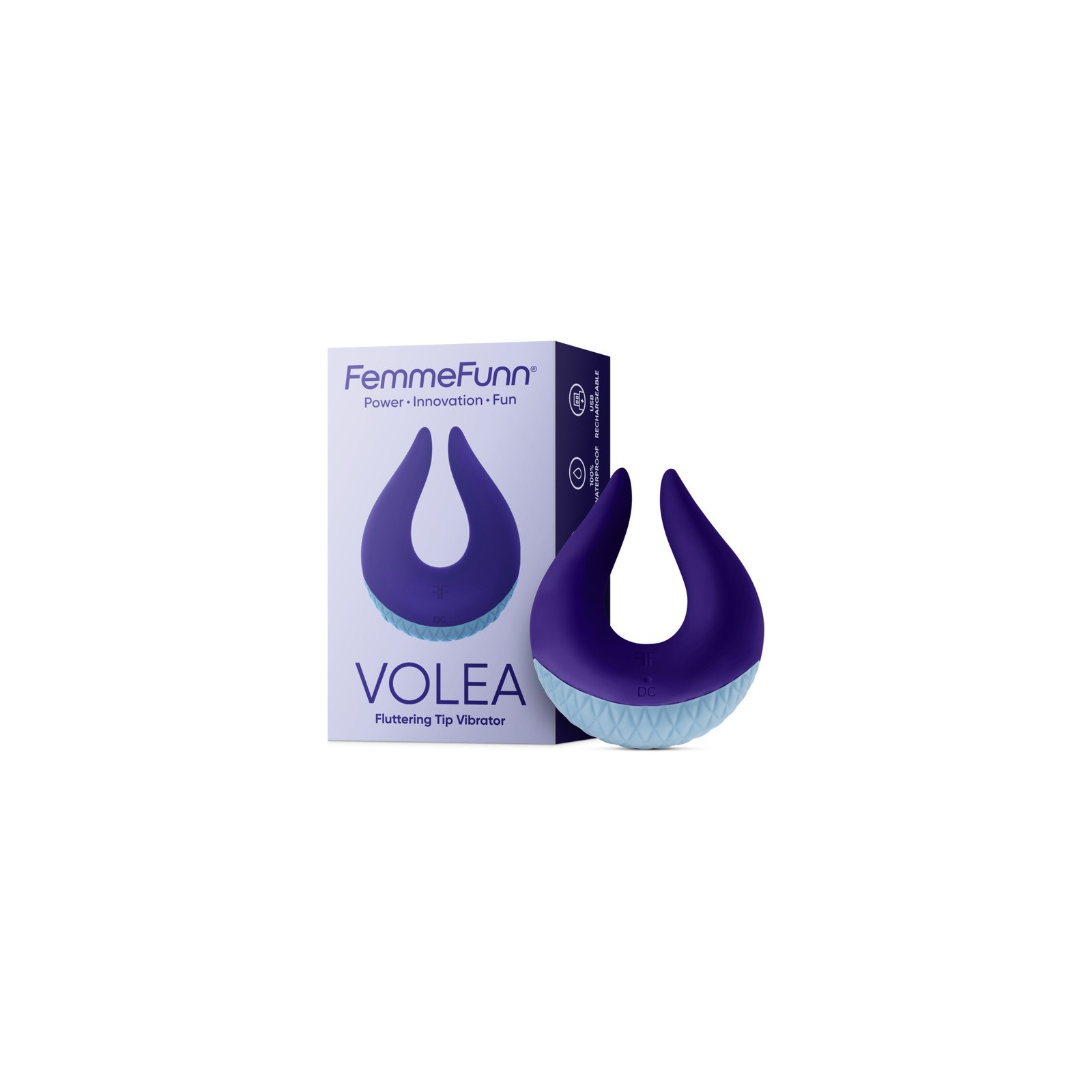 FemmeFunn Volea Rechargeable Fluttering Tip Vibrator - Ultimate Pleasure