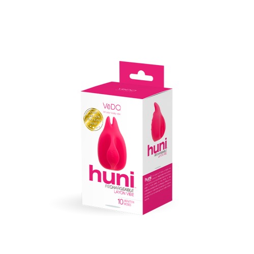 VeDO Huni Rechargeable Finger Vibe Tease Me Foxy Pink