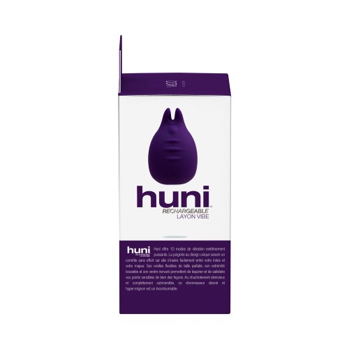 VeDO Huni Vibrador de Dedo Recargable Púrpura Profundo - Placer Clitoriano Perfecto