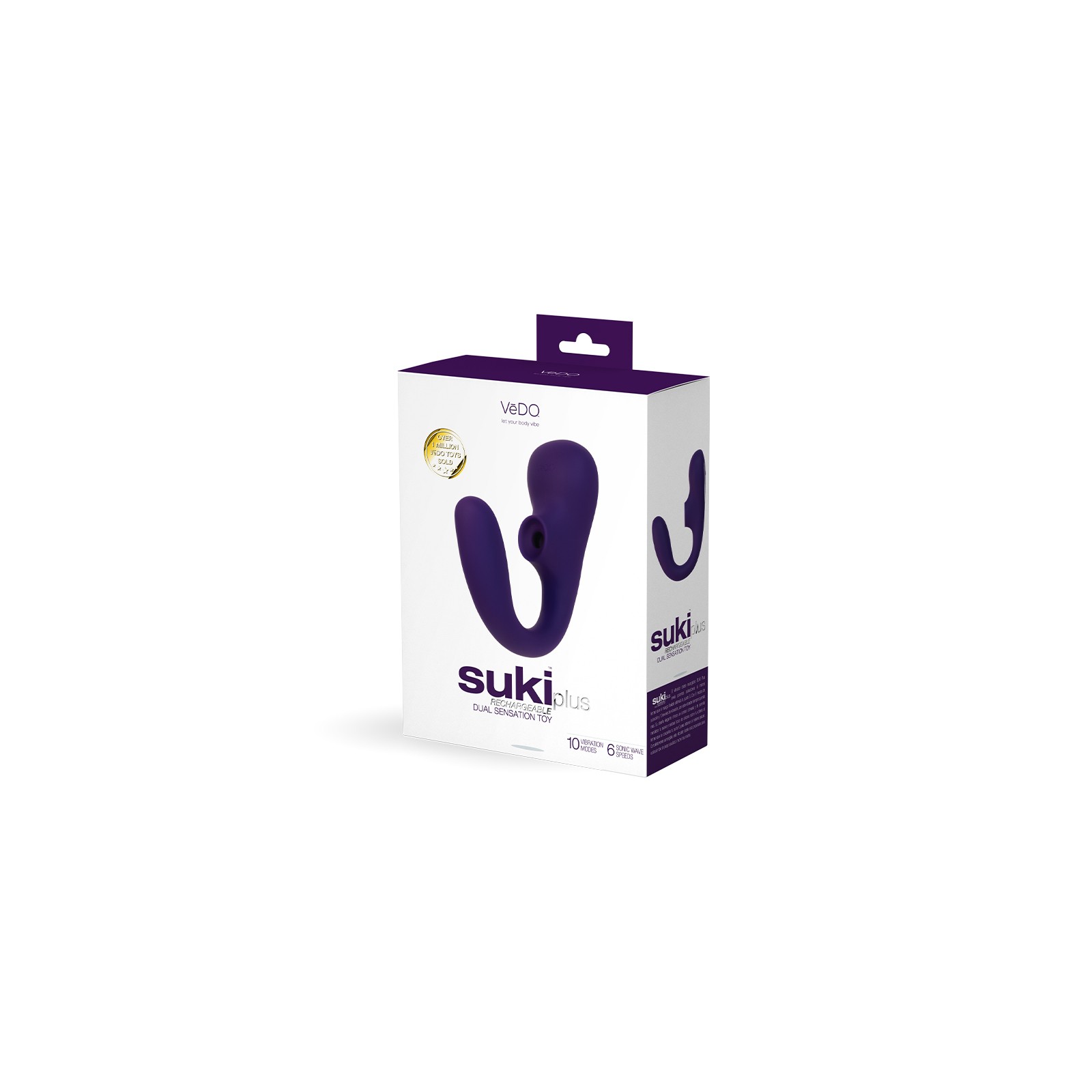 VeDO Suki Plus Rechargeable Dual Sonic Vibe Deep Purple