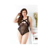 Body de Malla Criss-Cross Audrey de Curve para Atractivo Impactante