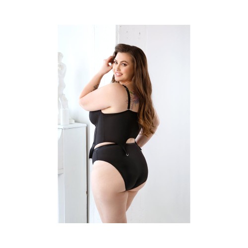 Conjunto Curve Sloan Bustier Corto Negro XL/2XL