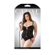 Fantasy Lingerie Curve Sloan Bustier and Panty Set Black 3XL/4XL